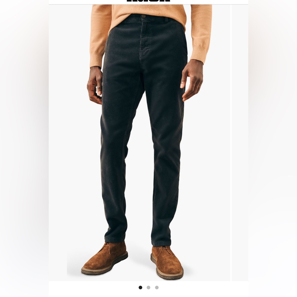 Faherty Black Chinos